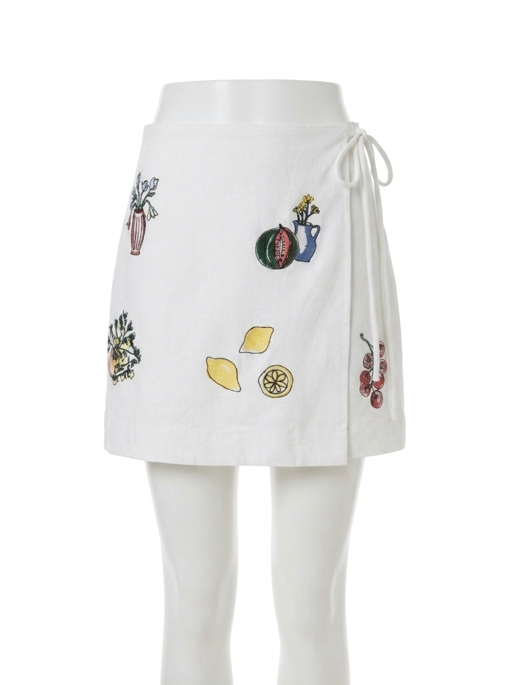 NEW TANYA TAYLOR agnes skirt in white